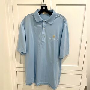 Men’s Fairway & Green Sky Blue Old Memorial Golf Polo M, EUC